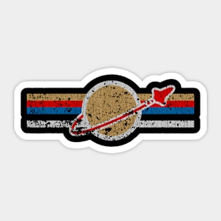 Spaceman Vintage 80s Sticker